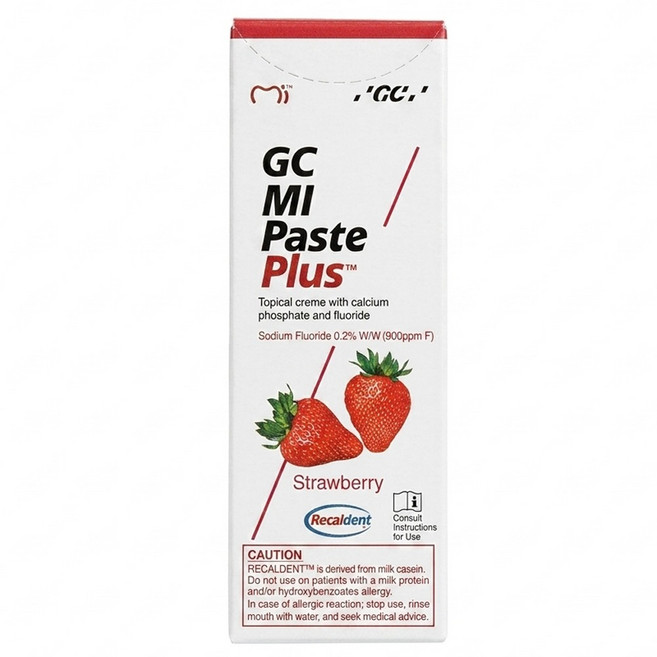 GC 而至 日本原裝 MI Paste Plus 而至牙齒乳膏 含氟 草莓, 40g, 1入