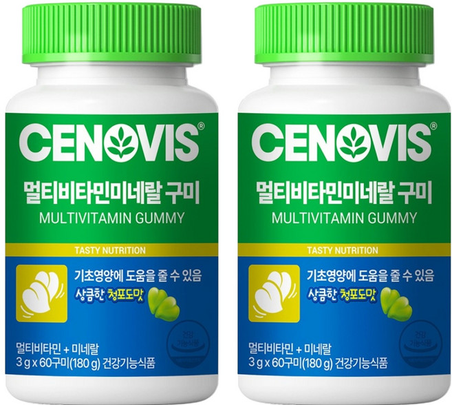 세노비스 멀티비타민 미네랄구미, 60정, 2개