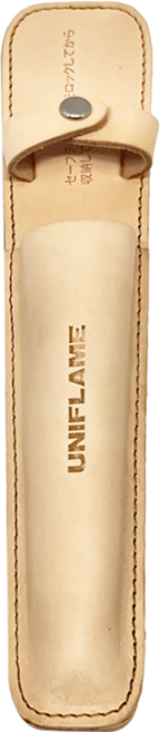 UNIFLAME 點火器牛皮套 50 × 45 × 225mm 40g, 淺牛皮色, 1個