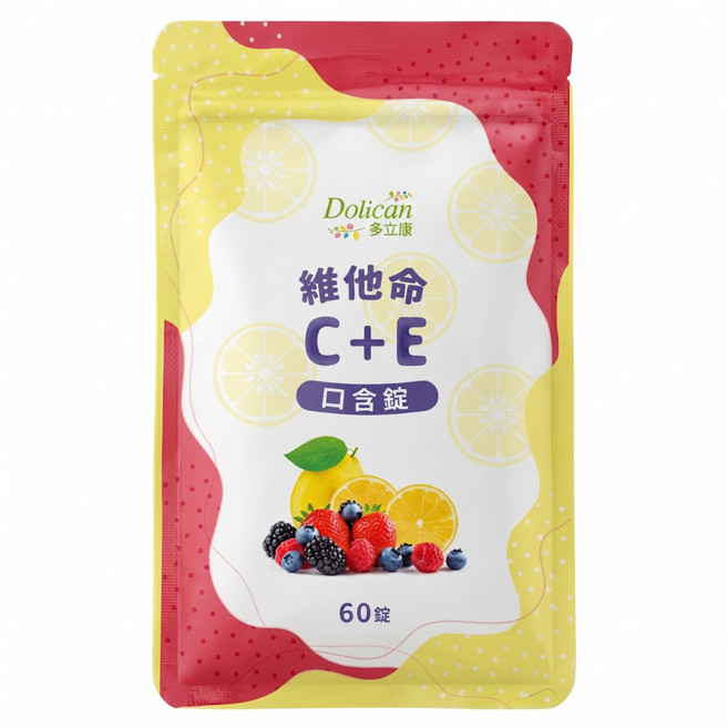 Dolican 多立康 維他命C + E 口含錠 520mg, 60錠, 1包