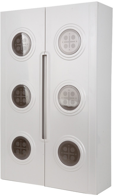 용남산업 투명창 써클 욕실장, 혼합 색상, 1개