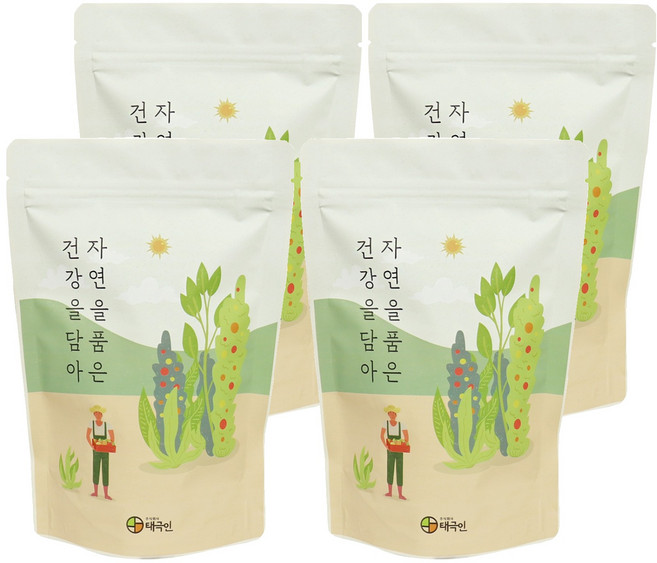 자연닮음 국산 볶은 무말랭이 차, 300g, 4개, 1개입