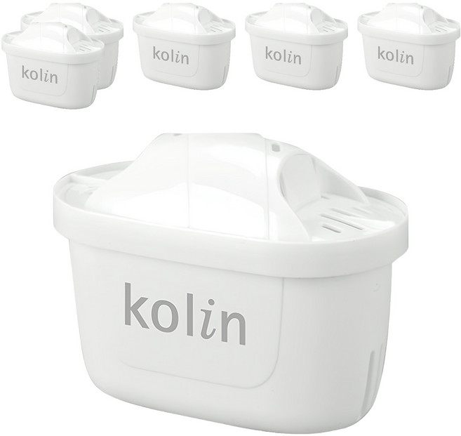 Kolin 歌林 四重精濾濾芯 100 x 57 x 76mm 106~110g 6個, 白色, KAL-STCA0016
