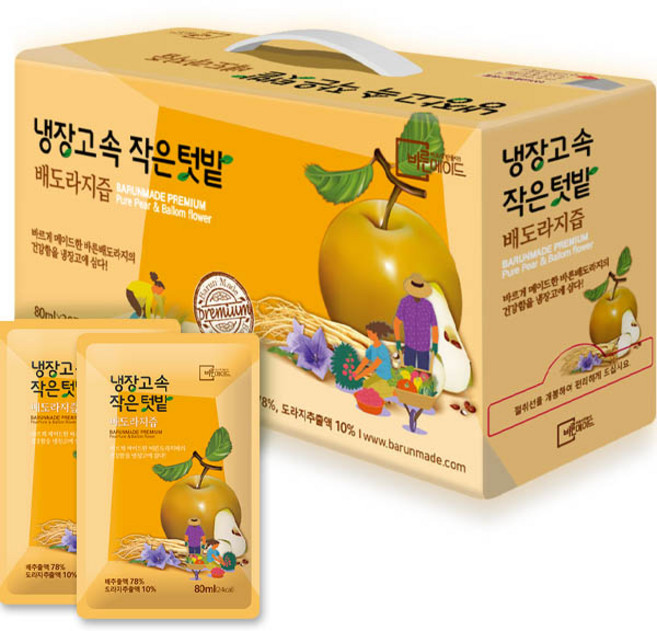 냉장고 속 작은 텃밭 배도라지즙, 2.4L, 1개