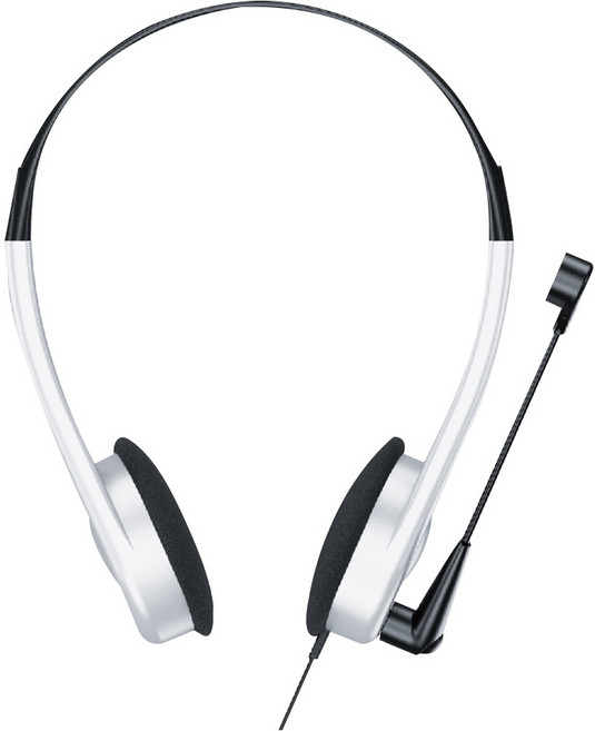 KTnet 廣鐸 HP15X頭戴式電腦耳機麥克風 65g, KTSEP321-HP15AUX, 銀色