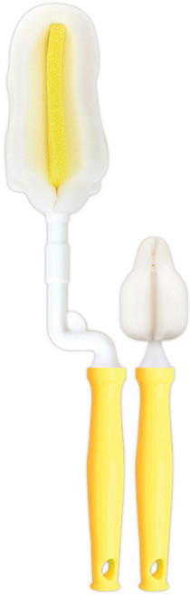 하이비 회전형 필터폼 보틀 브러쉬, 1개, 옐로우