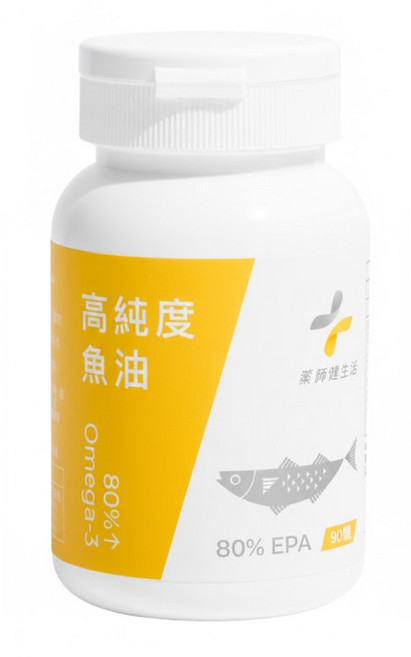 PHARGOODS 藥師健生活 高純度EPA 80％魚油, 90顆, 1罐