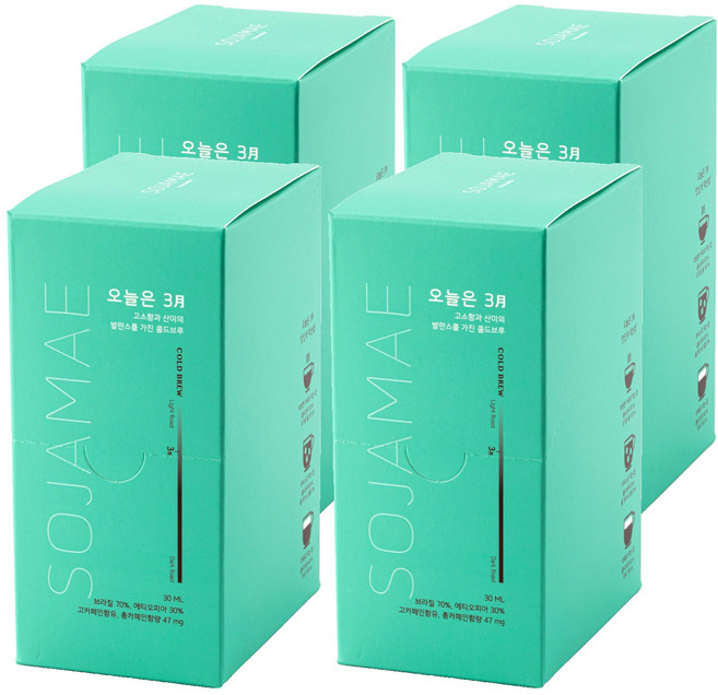 소자매 오늘은 3월 콜드브루 더치커피, 30ml, 10개입, 4개