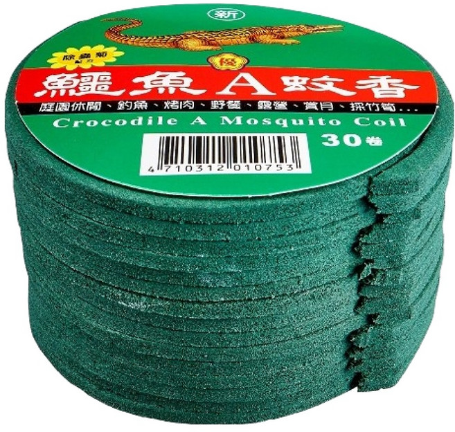 鱷魚 蚊香 經濟包 30卷, 綠色, 1組