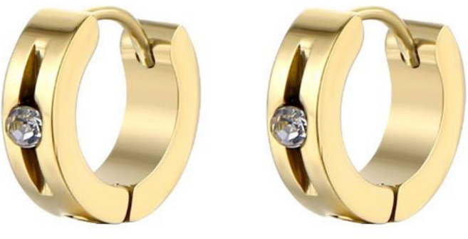 피어니스트 남성용 큐빅 포인트 링귀걸이 2p