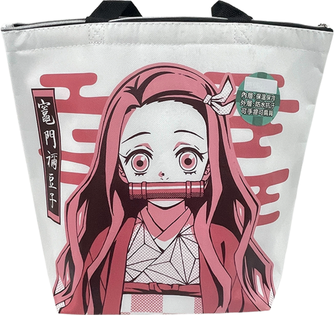 DEMON SLAYER 鬼滅之刃保溫保冷收納提袋, 彌豆子 粉紅色, 1個