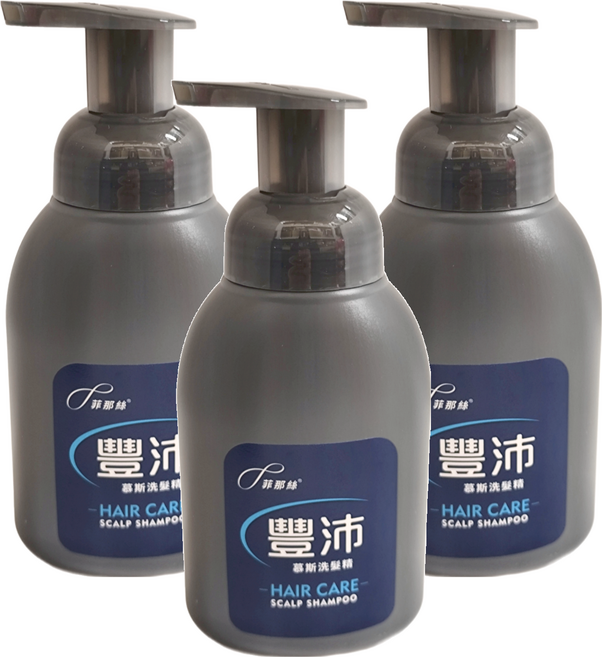 菲那絲 豐沛慕斯洗髮精, 3件, 200ml