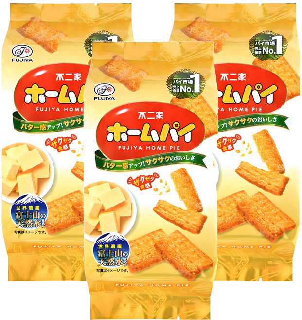 FUJIYA 不二家 千層派 奶油風味, 80g, 3袋