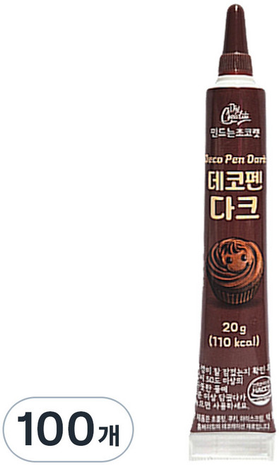 초코펜 다크, 20g, 100개
