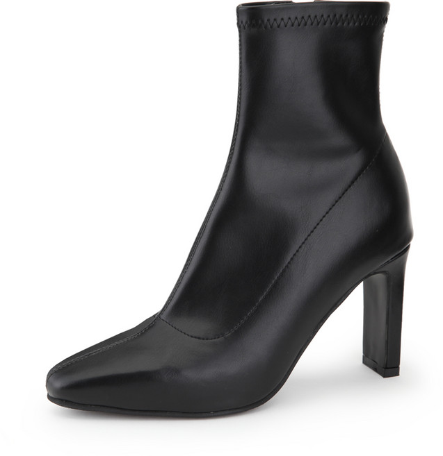 단골언니 라덴트 슬림핏 스판 앵클부츠