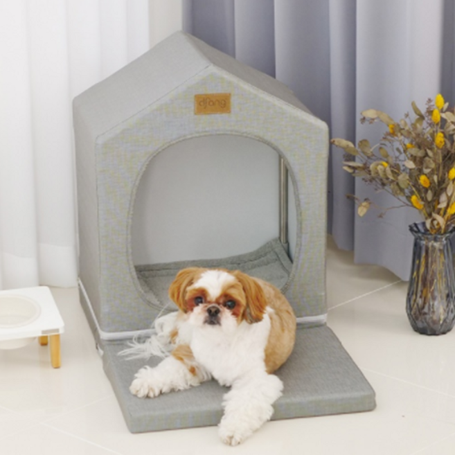 디팡 펫플레이 강아지집 프리미엄 하우스 블랙라벨, 1개