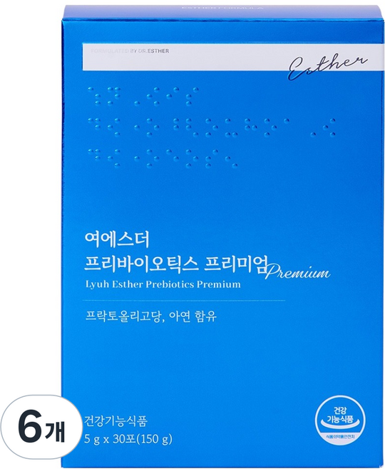 에스더포뮬러 여에스더 프리바이오틱스 프리미엄 30p, 150g, 6개