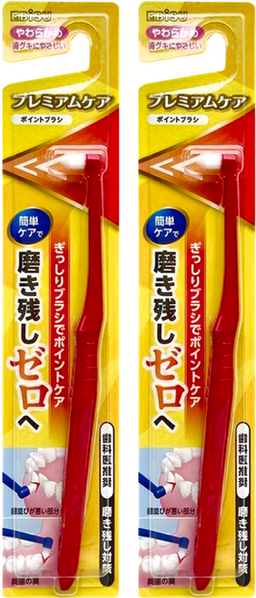 EBiSU 惠百施 單束毛牙刷 顏色隨機, 2支
