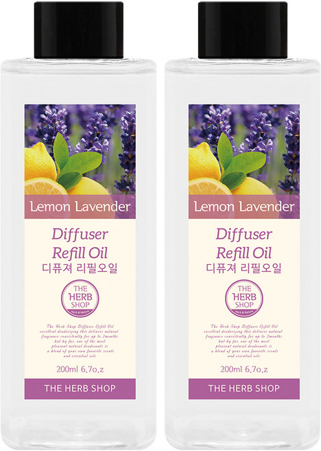 THE HERB SHOP 擴香補充油, 檸檬薰衣草, 200ml, 200ml, 2個