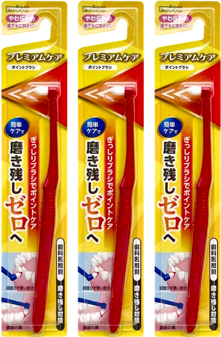 EBiSU 惠百施 單束毛牙刷 顏色隨機, 3支