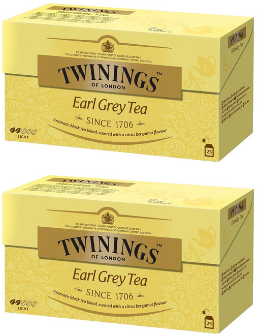 TWININGS 唐寧茶 皇家伯爵茶 2g 清新佛手柑芬芳, 50包, 2盒