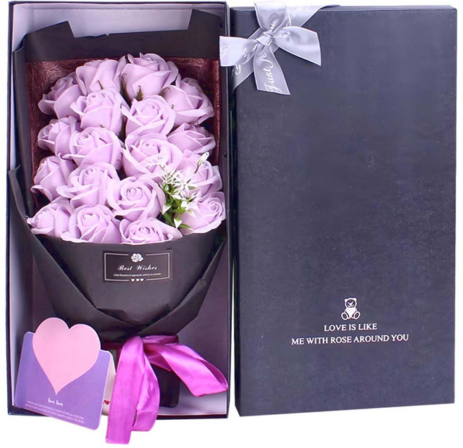 香皂花 18朵, 丁香紫, 1個