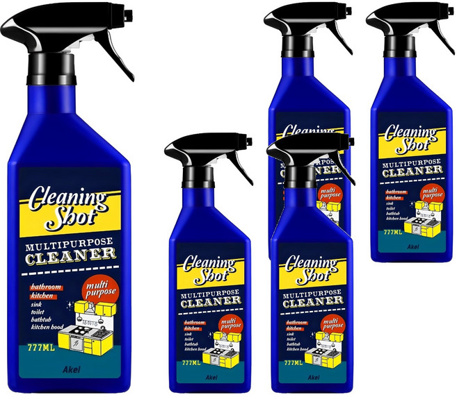 아케이 리빙 클리닝샷 다목적세정제, 777ml, 5개