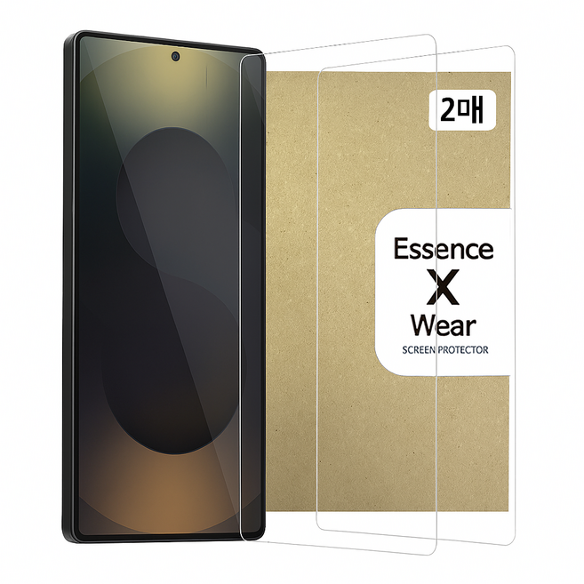 에센스웨어 2.5D 강화유리 휴대폰 액정보호필름 2p 세트, 1세트