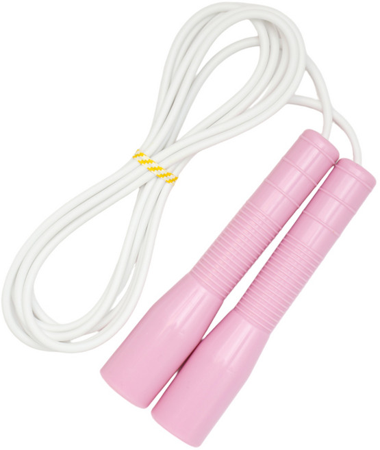 제이에프로프 어린이 스피드 줄넘기, 베이비핑크 + 흰줄, 1개
