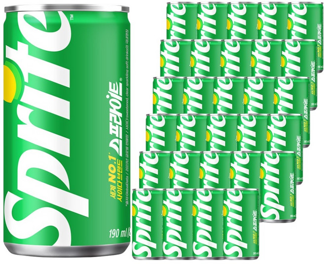 스프라이트 사이다, 190ml, 60개