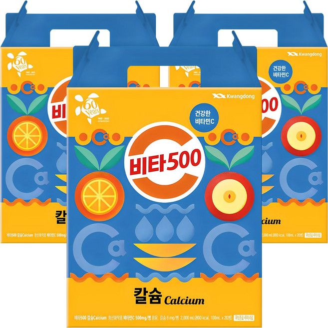 비타500 칼슘 음료, 100ml, 60개