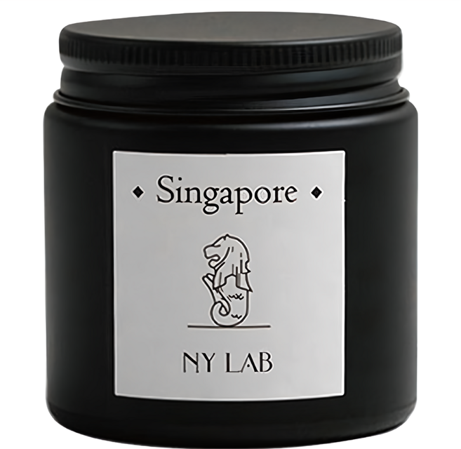 NY LAB 紐約實驗室 城市限定霧質感手工香氛蠟燭, 新加坡檸檬, 1個, 3.5oz