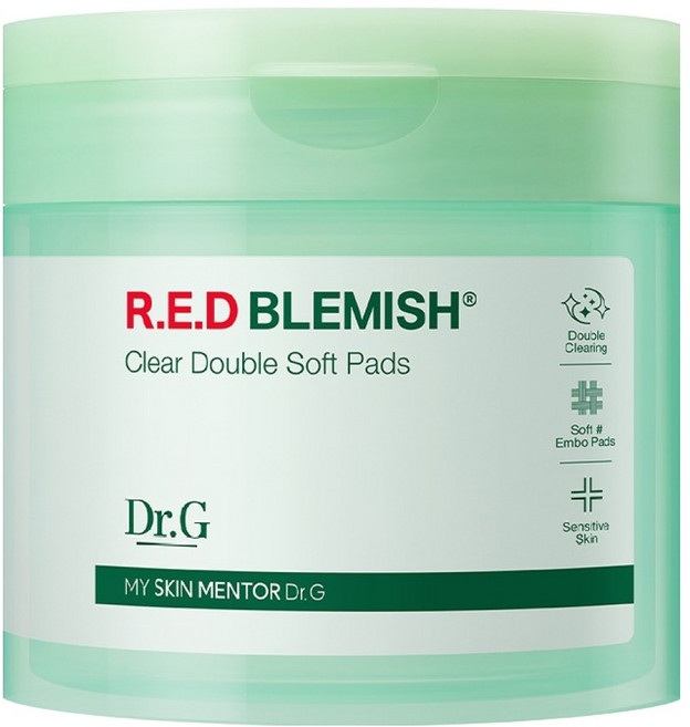 닥터지 레드 블레미쉬 클리어 더블 결 패드 180ml, 60개입, 1개