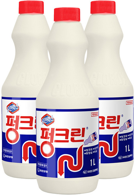 펑크린 배수구세정제, 1L, 3개