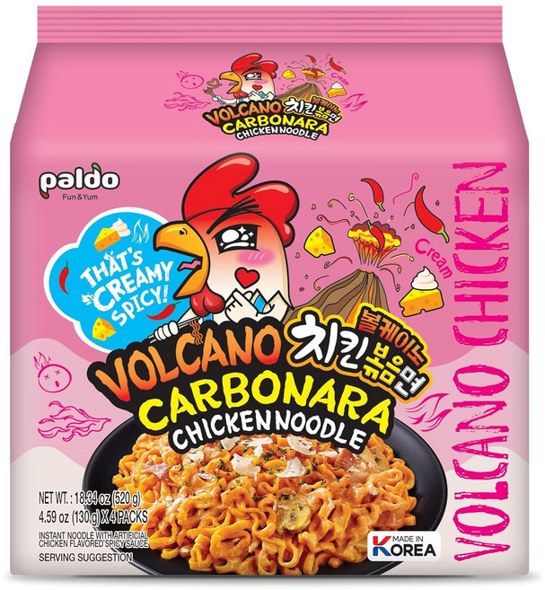 paldo 八道 奶油起司辣雞鐵板炒麵 130g, 4包