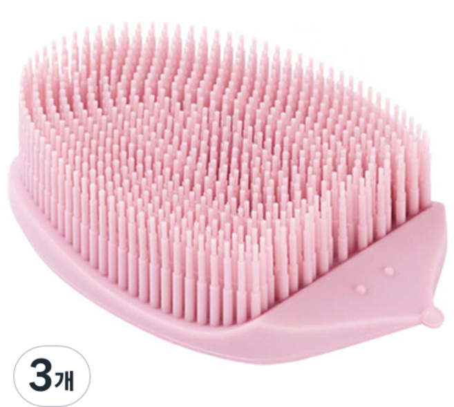 마미스테이블 고슴도치솔 베이비핑크, 1개입, 3개