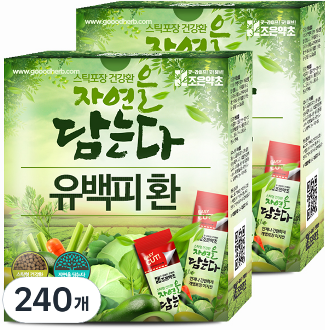 굿허브 조은약초 자연을 담는다 스틱형 유백피환, 3g, 240개