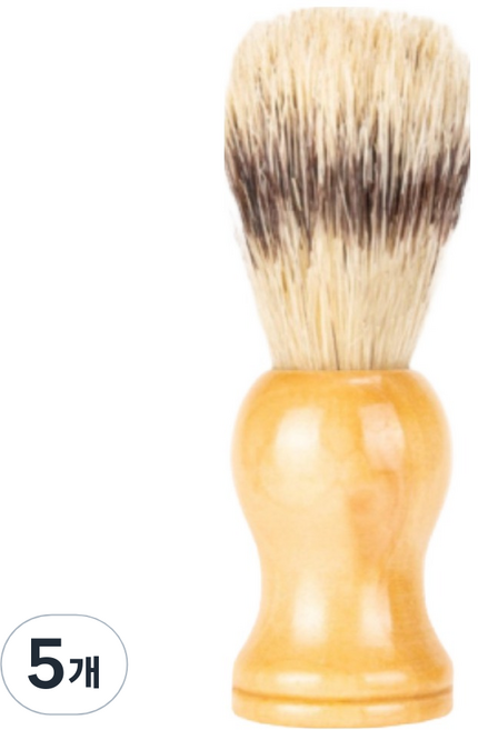 라델리 세련된 면도 쉐이빙 포밍 브러쉬 H102, 5개, 1개입