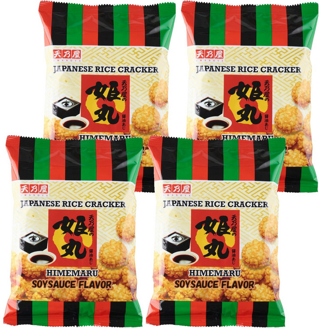 아마노야 히메마루 쌀과자 간장맛, 4개, 98g