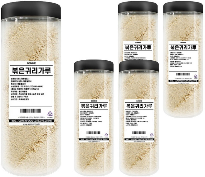 고미네 볶은 귀리가루, 500g, 5개