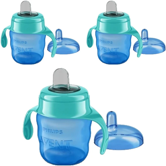 필립스아벤트 유아용 베이직 스파우트컵, 랜덤 발송, 200ml, 3개 - 쿠팡