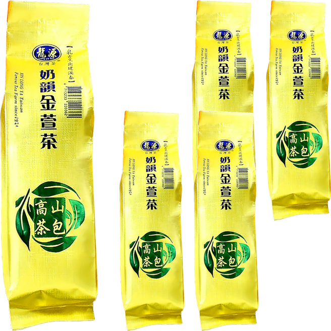 龍源茶品 鑫龍源 茶農職人經典台灣 奶韻金萱茶包, 2g, 30包, 5袋
