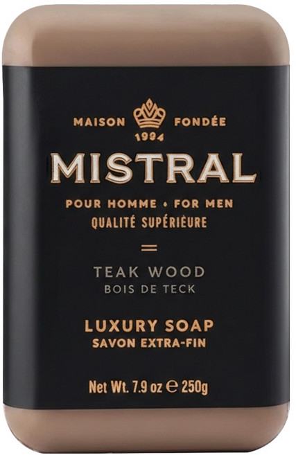 MISTRAL BODY 柚木麝香 沐浴皂, 250g, 1個