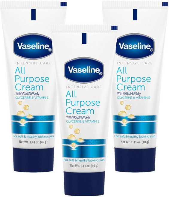 바세린 올 퍼포즈 크림, 40g, 3개