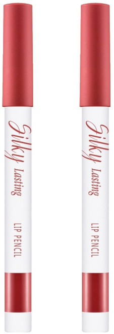 미샤 실키래스팅 립 펜슬 0.25g, 커피베리, 2개