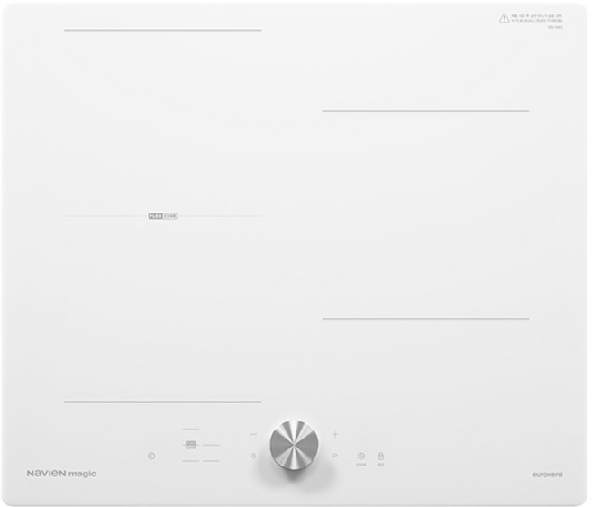 나비엔매직 전기레인지 인덕션 3구 화이트, ERI-5043AF, 빌트인
