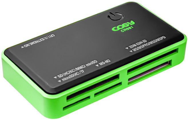 코시 F패널 카드리더 라이터, CR981, 그린, 1개