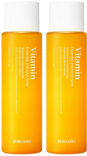 베르가모 비타민 에센셜 인텐시브 토너, 210ml, 2개 - 쿠팡