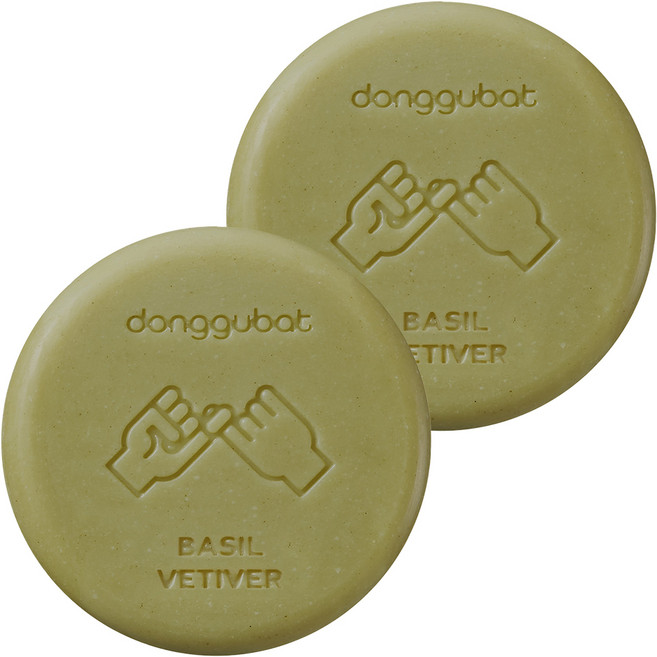 동구밭 샴푸바 중건성용 바질 앤 베티버 향, 120g, 2개