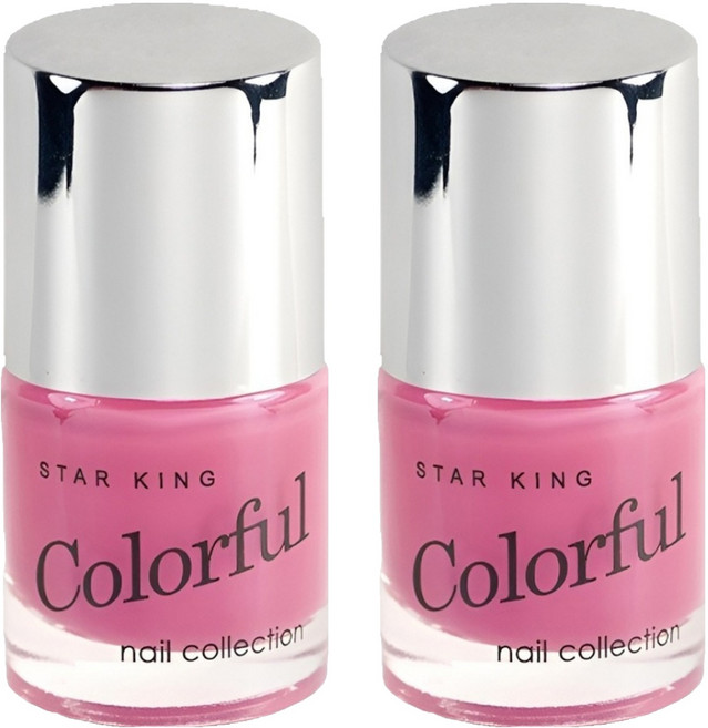 STAR KING 星之冠 多彩指甲油 亮彩繽紛靚麗 輕巧方便攜帶, #007, 10ml, 2瓶